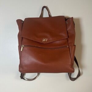 Freshly Picked Classic Convertible Backpack‎ Brown Pebbled Leather Diaper Bag